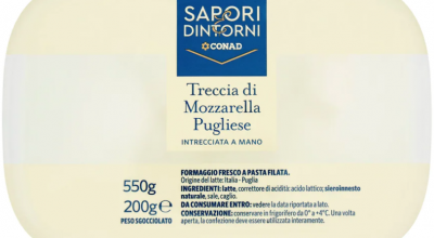 Mozzarella pugliese a marchio Sapori & Dintorni richiamata per errore stampa della data di scadenza sull’etichetta