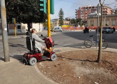 via Leuca inaccessibile ai disabili