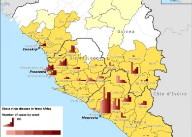 mappa ebola africa occidentale