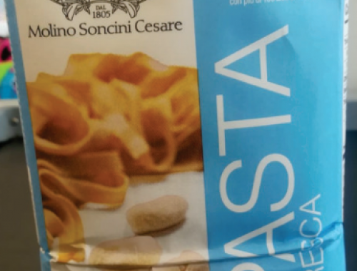 Allergene senape e lupino non dichiarato in etichetta in lotto di farina 00 di grano tenero per pasta fresca
