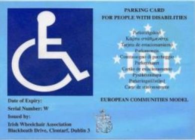 contrassegno UE disabili