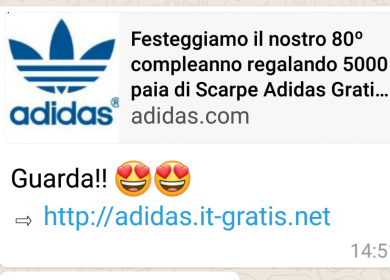 finto regalo adidas