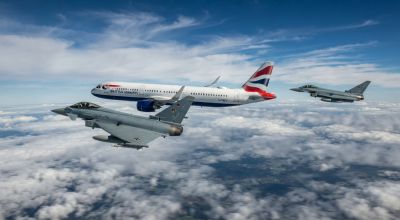 Intercettazione nei cieli tedeschi da due caccia Eurofighter Typhoon della Luftwaffe di un airbus British Airways per perdita di contatto radio