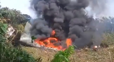 Un aereo militare Hercules con a bordo 110 soldati colombiani si è schiantato poco dopo il decollo