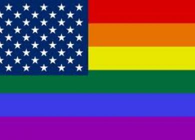 bandiera americana con colori pace