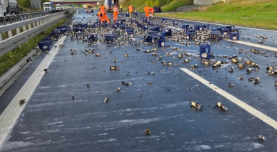 Birre in autostrada, è successo in Germania