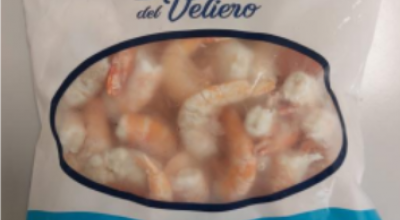 Frammenti di vetro all'interno delle confezioni di code di gamberi surgelate