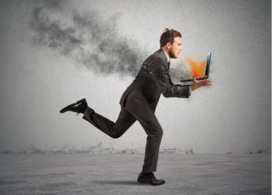 incendio del computer