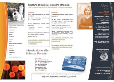 corso scienze forensi