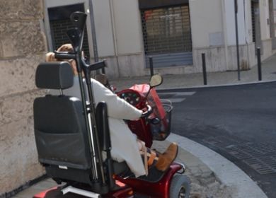 via Leuca inaccessibile ai disabili