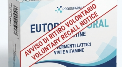 Proge Farm srl: ritiro volontario e blocco temporaneo cautelativo di un lotto dell’integratore “Eutoplac Ad Oral”
