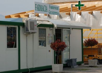 farmacia nel container