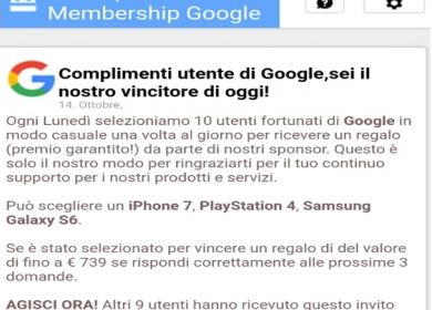 google false ricompense