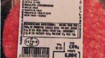 Manca la data di scadenza, Il Gigante richiama un lotto di hamburger di chianina