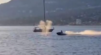 Incidente al largo delle coste del Canada: moto d'acqua si scontra con una balena e pilota viene sbalzato via – Il video