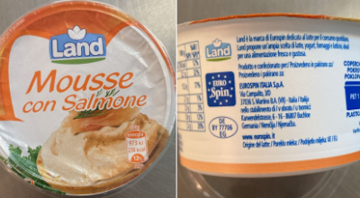 Possibile presenza di clostridi produttori di tossine botuliniche, richiamata dalla vendita Mousse con Salmone a marchio Land