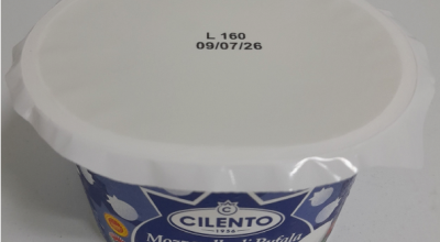 Mozzarella di Bufala Campana DOP con la data di scadenza sbagliata richiamata per rischio microbiologico