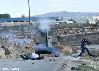 Mustafa Tamimi di anni 28 palestine ucciso dagli islaeliani durante una manifestazion e di protesta 
