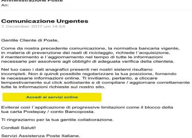 poste italiane post pay truffe