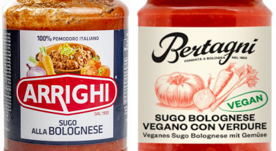 Corpi estranei in due tipologie di ragù alla bolognese vegano con verdure richiamato dalla vendita