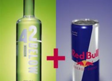 Red bull and Vodka
