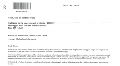 Richiamo Mercedes Benz GLE-Class: rischio perdite di carburante, migliaia di auto coinvolte