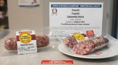 Corpo estraneo nella salamella dolce a marchio Franchi Salumi, prodotto ritirato dal mercato