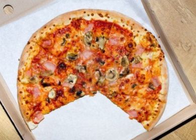 scatola di cartone per pizza