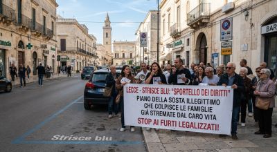 Strisce blu a Lecce, lo Sportello dei Diritti attacca: