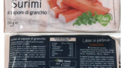 Surimi a marchio Panapesca richiamati per polifosfati non dichiarati