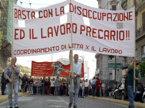 manifestazione disoccupati