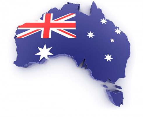 Australia-Map-Flag