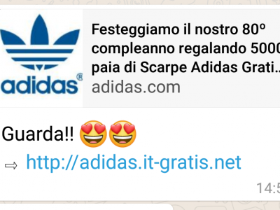 finto regalo adidas