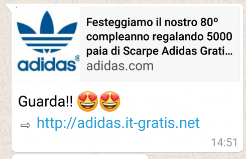 finto regalo adidas finto regalo adidas