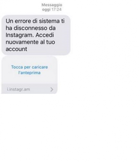 falso messaggio instagram falso messaggio instagram
