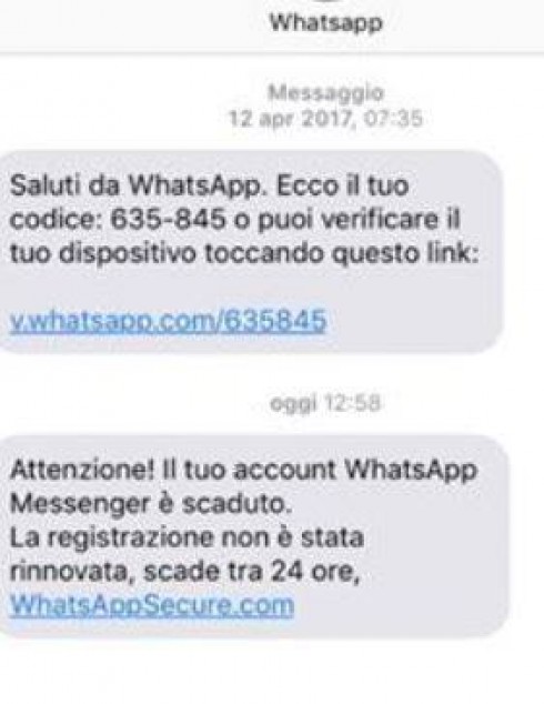 falso messaggio falso messaggio