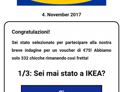 falsi voucher Ikea 