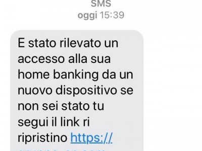Occhio agli sms che chiedono informazioni bancarie: sono truffe. La Polizia rilancia l’allerta. 