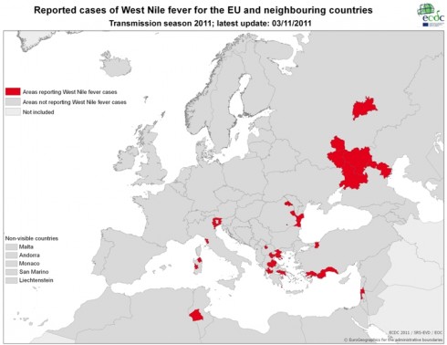 Map West Nile Map West Nile