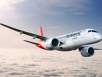 Svizzera, atterraggio di emergenza per un aereo Embraer 190 Helvetic Airways