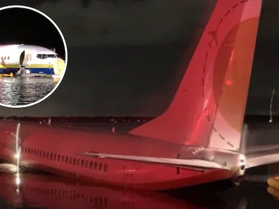MIAMI. Aereo Boeing 737 finisce fuori pista in atterraggio e finisce in un fiume