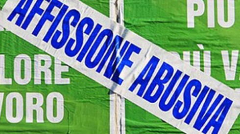 affissioni abusive affissioni abusive
