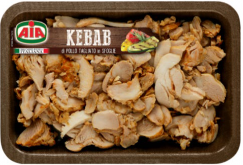 Frammenti plastici nel pollo: AIA richiama KEBAB DI POLLO.