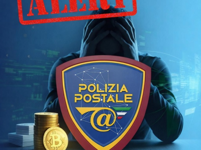 Allerta in rete della Polizia Postale: attenzione alle e-mail di sextortion con ricatto in criptovalute! 