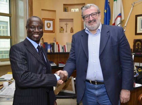l'ambasciatore del Senegal Mamadou Saliou Diouf l'ambasciatore del Senegal Mamadou Saliou Diouf