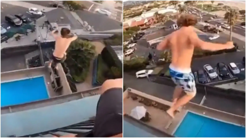 Balconing, ovvero saltare dal balcone, una moda rischiosa e proibita in cui gli ospiti degli hotel si tuffano dai balconi in piscina