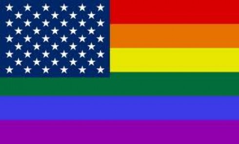 bandiera americana con colori pace