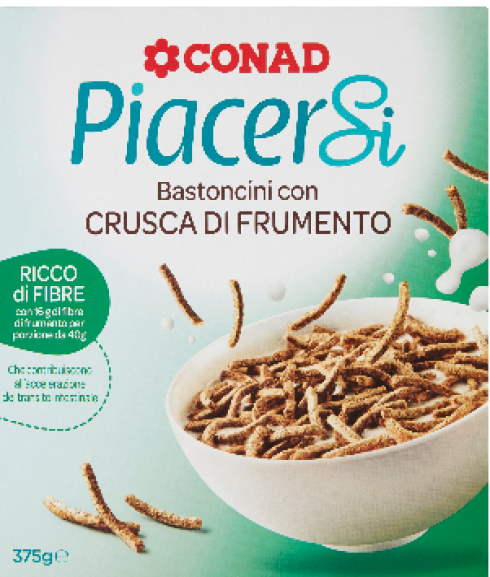 Deossinivalenolo nei cereali, Conad richiama Bastoncini con crusca di frumento.