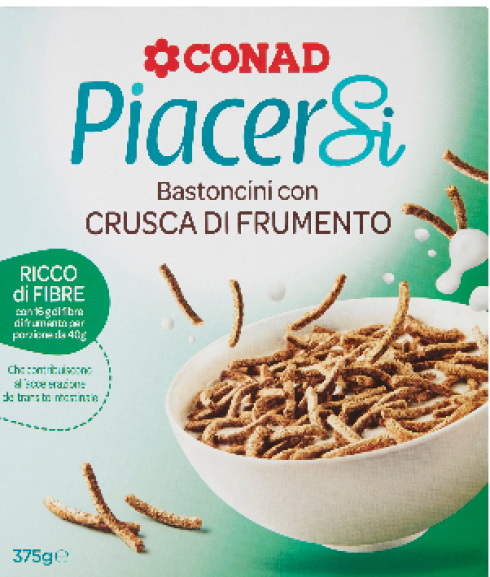 Deossinivalenolo nei cereali, Conad richiama Bastoncini con crusca di frumento. 