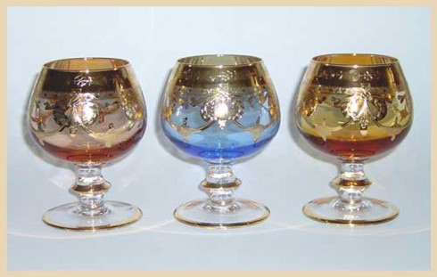 bicchieri di vetro di Murano